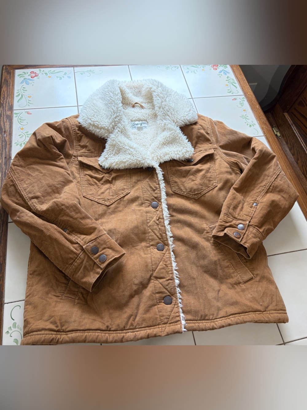 Wrangler Sherpa Corduroy Jacket - L